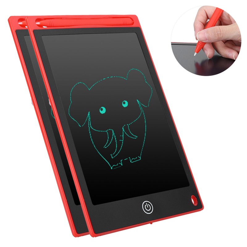2Pcs 8.5in Electronic Figure LCD Writing Pad Drawing Children Notebook