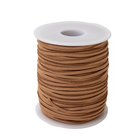 Round Leather Cord String Rope with Roll Spool, 1Roll Round Leathers Strings Cords Jewelry String Rope,Cowhide Leather String Cord with Roll Spool for Jewellery Making