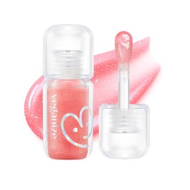 Veganize 4D Jewel Shine Lip Oil, Pearl Gloss, Plumper, Moisturizing, Shiny, Vegan, Korean Cosmetics