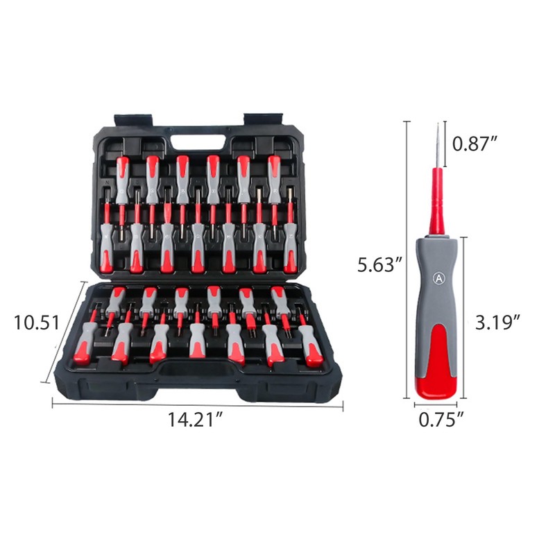 RQG 26pcs Terminal Removal Tool Kit, Depinning Too Kit Automotive,