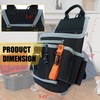 MELOTOUGH Electrician Tool Pouch with Shoulder Strap, Multiple Pocket Tool