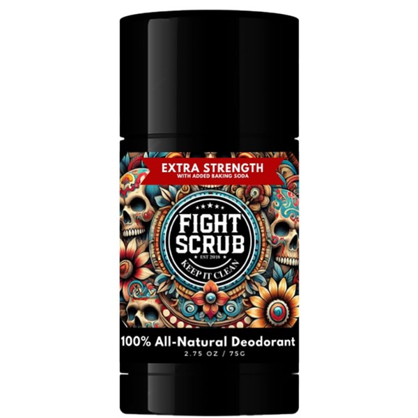 Fight Scrub Extra Strength Deodorant – Aluminum-Free, Baking Soda Formula