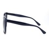 Womens Oversized Boyfriend Style Plastic Retro Horn Sunglasses Navy Silver