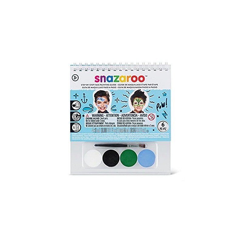 Snazaroo - Juego de mini cuadernos de maquillaje para niñas,