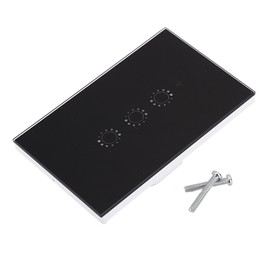 1/2/3 Gang Smart WIFI Wireless Touch Switch Panel  Switch Remote APP Control(Black)