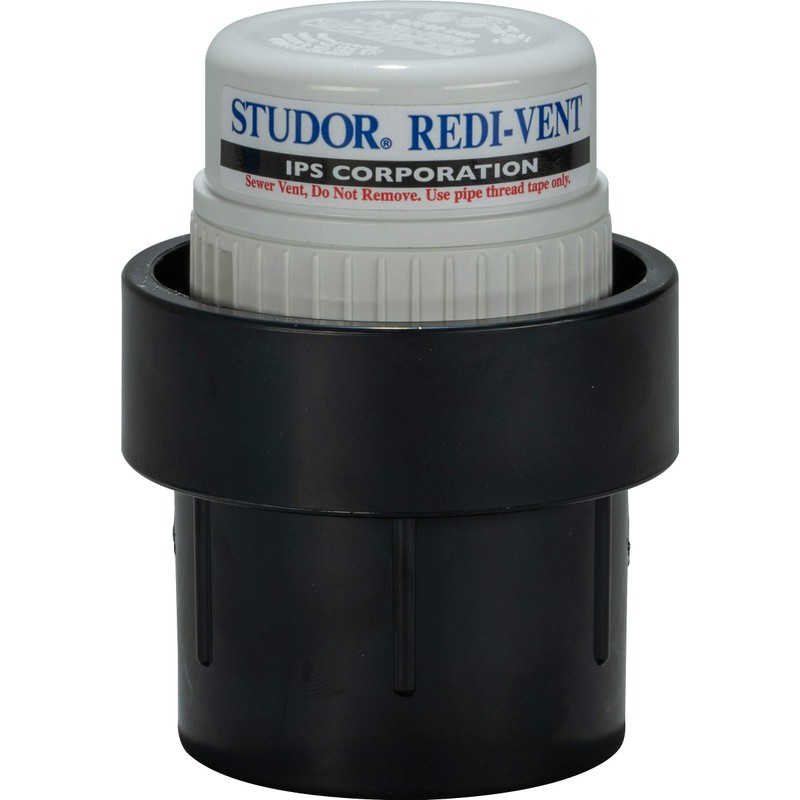 Studor 20349 Redi-Vent Air Admittance Valve with ABS Adapter, 1-1/2-