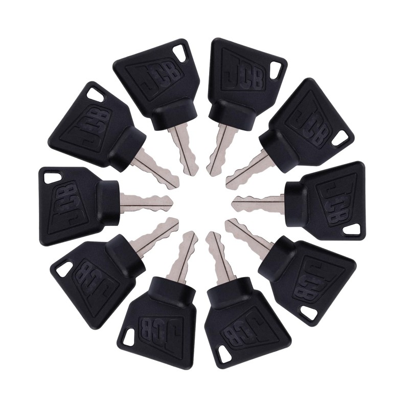 Ignition Keys for JCB Heavy Equipment 10 Packs for JCB