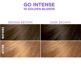 SoftSheen-Carson Dark and Lovely Ultra Vibrant Permanent Hair Color Go Intense Hair Dye for Dark Hair with Olive Oil for Shine and Softness, Golden Blonde