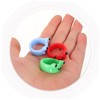 Baluue 6pcs Cute Frog Rings Lightweight Resin Finger Jewelry for