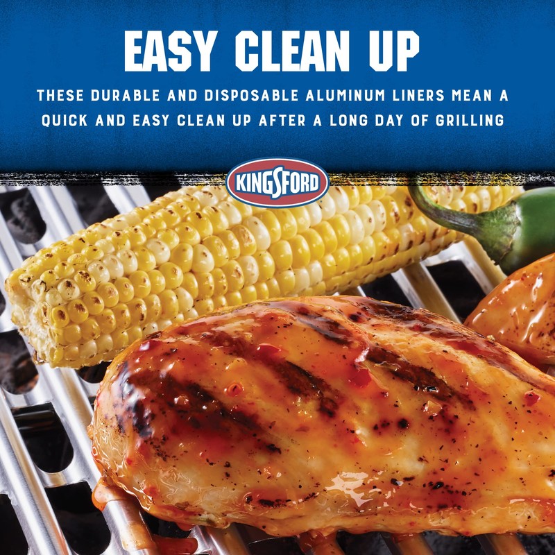 Kingsford Extra Tough Aluminum Grilling Foil Liners, 14ct | Foil