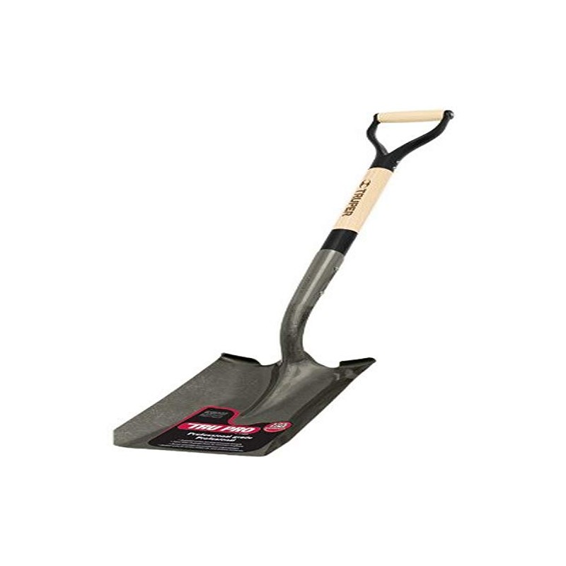 Truper 31210 Tru Pro Square Point Shovel with D-Handle, 30-Inch