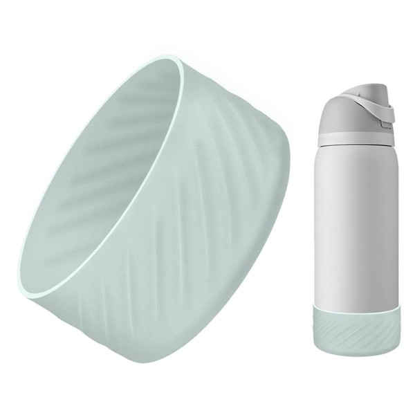 Silicone Water Bottle Boot Compatible with Owala 32oz 40oz, Twill