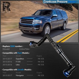 926-460 Crankcase Pressure Sensor and Tube Assembly Compatible with Ford F150 Expedition Lobo 2015-2017 for Linvoln Navigator 2015-2017 Replace # FL3Z-6758-A 926460 FL3Z6758A