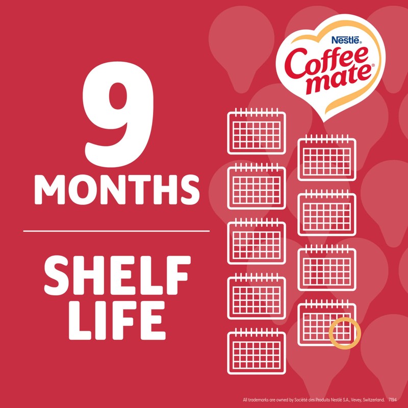Nestle Coffee mate Coffee Creamer, Peppermint Mocha, Liquid Creamer Singles,