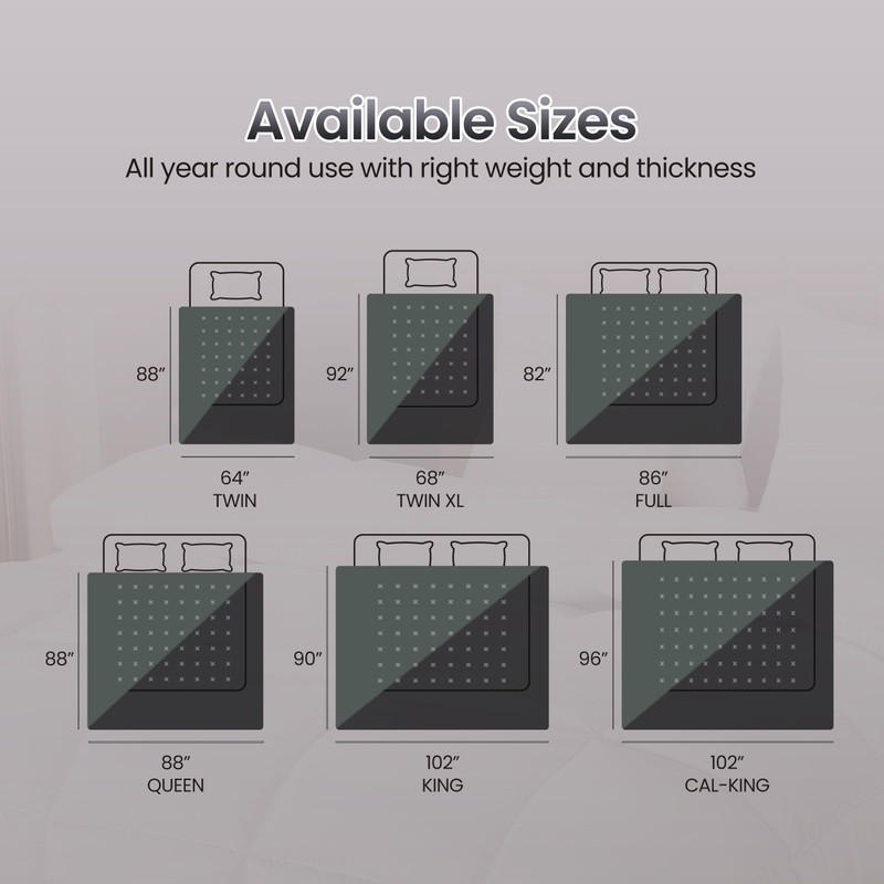 Utopia Bedding Comforter Duvet Insert, Quilted Comforter with Corner Tabs,