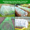 Greenhouse Hoops Grow Tunnel 6 Sets of 8FT Long Garden