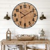EMAX HOME Large Old Town Farmhouse Wall Clock 24 Inch