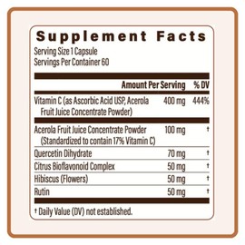 Utzy Naturals Utzy Naturals | Vitamin C Complex | 400mg Vitamin C with Acercola & Citrus Bioflavonoids + Proteo-Zinc Chelated Zinc for Immune Health