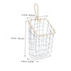 Levemolo Iron Crafted Wire Storage Basket Multi-Purpose Organizer Small Bread