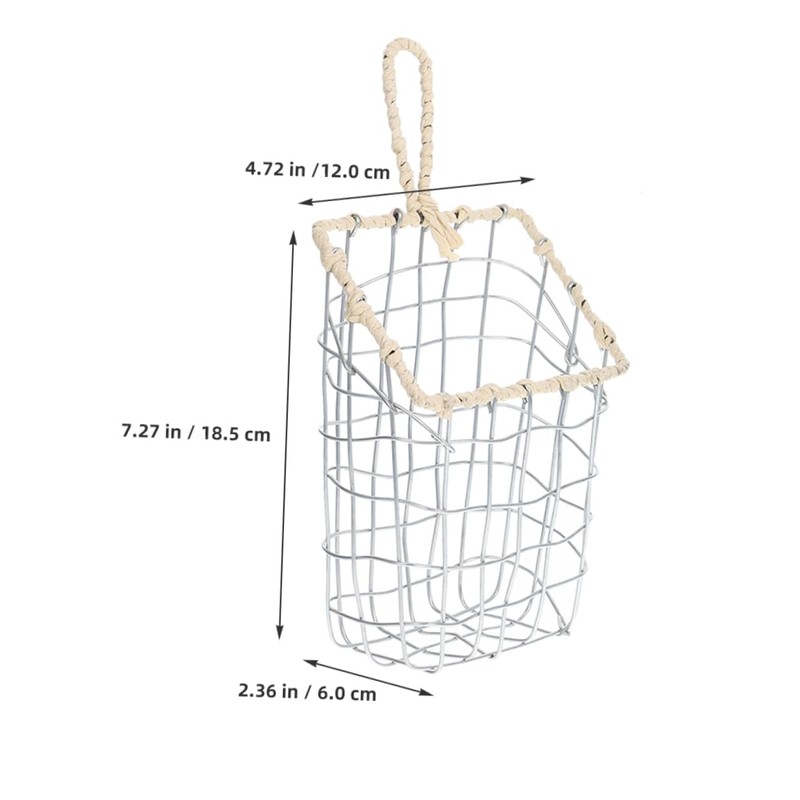 Levemolo Iron Crafted Wire Storage Basket Multi-Purpose Organizer Small Bread