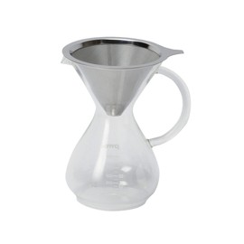PYREX CP-8537 Coffee Server 600ml with Stainless Filter, Clear