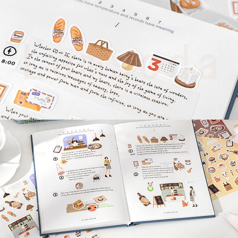 Lemsoda Stickers, Stylish, Diary Stickers, Everyday Accessory Stickers, DIY Handmade