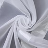 Joyswahl “Julie” Short Voile Curtain with Tabs and Satin Ribbon