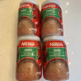 Nestlé 4 pk NESTLE Fat Free No Sugar Rich Milk Choc Hot Cocoa Mix 7.33 oz Canister B101