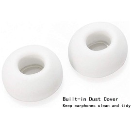 BLLQ Fit in Case AirPods Pro Eartips Covers Earuds Cover Silicone Compatible with AirPods Pro AirPods3 , S/M/L 3 Pairs White ap