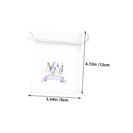 ABOOFAN 10PCS Light Drawstring Sachet Bags Empty Organza Bags for Lavender Petals Jewelry Storage Moisture Resistant Pouches for Versatile Use