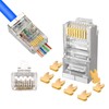 20 Pack RJ45 Cat6a Cat6 Connector for 23 AWG Gold