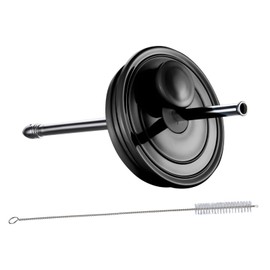 30 oz Tumbler Lid, Leak Proof Magnetic Lid, Spill Proof Straw Lid, Replacement Lid for 30 oz Straw Mug, Replacement Magnetic Lid (Black), MKDR-01A