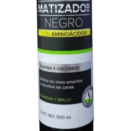 Shampoo Matizador Negro Pinta Canas Obscurece Platina 500 Ml