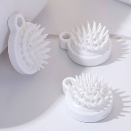 Scalp massage shampoo hair brush scaling white brush hair care / 두피 마사지 샴푸 기 브러시 스케일링 화이트 브러쉬 머리감 케어