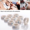 FAMILIFE 10 Rolls Eyelash Tape White Paper Fabric Eyelash Tape
