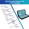 Alcedo Sterile Sutures Thread & Needle with Tools Kit, First