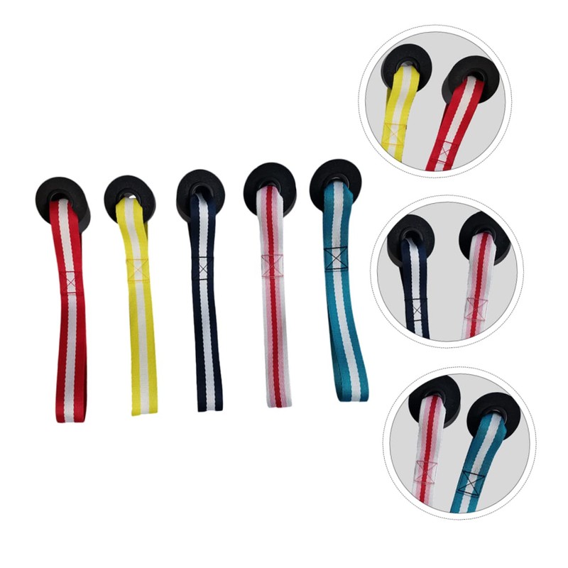 Mikinona 5Pcs Fitness Ankle Buckle Door Clasp Elastic Training Ropes