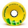 Orangatang Durian 75 mm 86a Freeride Longboard Skateboard Wheels (Yellow,
