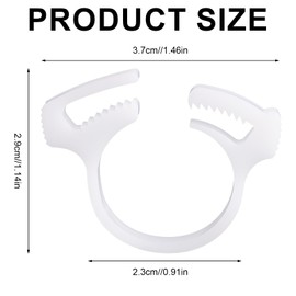 6pcs Plastic Hose Clamps for Polaris, Premium Plastic Sweep Hose Attachment Clamp Clasp Replacement Pool Hose Clamps Replacement Compatible with Polaris 180 280 360 380 480(White)