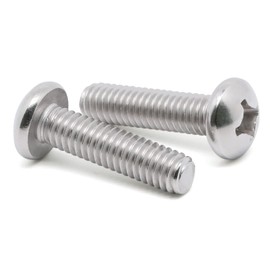 8-32 x 3/4" (1/4" to 3" Available) Pan Head Machine Screws, Full Thread, 304 Stainless Steel 18-8, 50 PCS