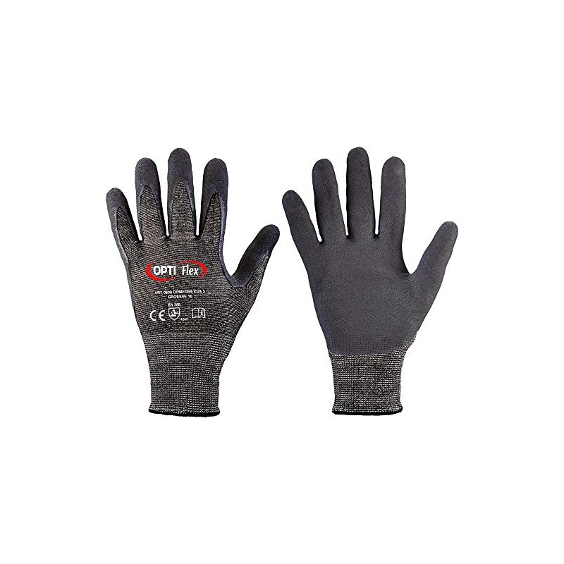 Optiflex Soft Cut 5 Cut Protection Gloves, 12 Pairs, Black/Black