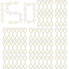XUTONG 150PCS Paper Clips, Office folders, Small Paper Clips in Stainless Steel Droplet Shaped Paper Clips, Bookmark Paper Clips, Suitable for Office and Study, etc