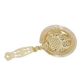 304 Stainless Steel Cocktail Strainer Bar Strainer Bar Tool Drink Strainer Perfect Accessory for Bars Restaurants Gold