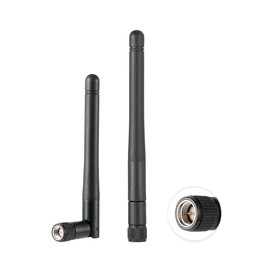 POBADY 2PCS Dual Band WiFi Antenna 2.4GHz 5GHz 5.8GHz 1.5dBi MIMO SMA Male Antenna for WiFi Router Wireless LAN Card PCIe Card Router Video Surveillance Monitor