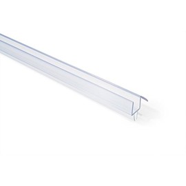 CRL Clear Co-Extruded Bottom Wipe with Drip Rail for 3/8" Glass - 36" Long