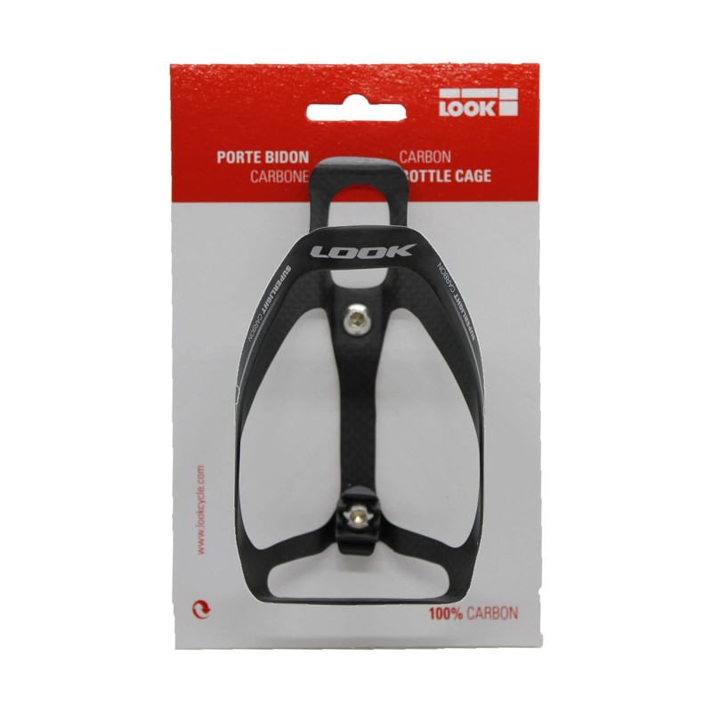 LOOK Unisex - Adult Super Light Bottle Holder, Black/Silver Matt,