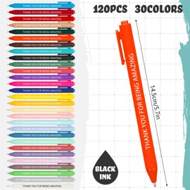 Maitys 120 Pcs Employee Appreciation Gifts Thank You Ballpoint Pens Bulk Thank You for Being Amazing Cna Inspirational First Day of Year Back to School Teacher Gifts for Nurse Assistant Office Worker