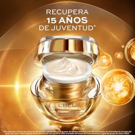 L'BEL - Concentré Total 15 Crema Antiedad 50 g, Crema Antiarrugas y Nutritiva Facial, con 15 Beneficios, Hidrata, Ilumina, Revitaliza, Nutre y Repara, con Tecnología GeneticComplex