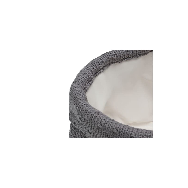 Jollein Bliss Knit Changing Table Basket, Storm Grey
