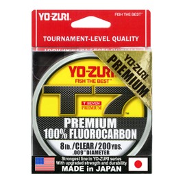 Yo-Zuri T7-8LB-CL-200YD: T-7 Premium Fluorocarbon 8Lb 200Yd, Clear